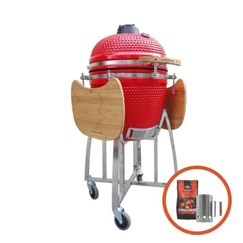 Celtic Kamado Ceramic BBQ 18 inch in Red