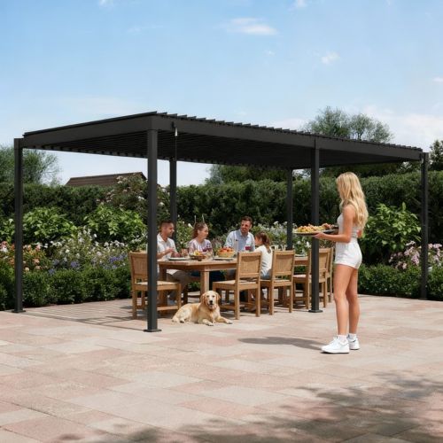 Mirador Ares Pergola 3m x 6m - Black