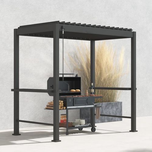 Mirador Ares BBQ Pergola 2.5m x 2.4m - Anthracite