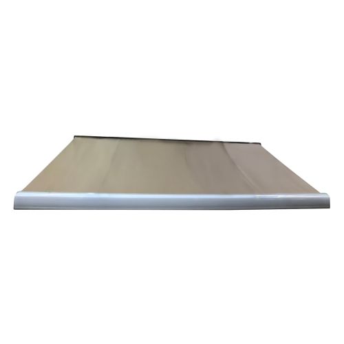 Full Cassette Manual Awning 3.5m x 2.5m with Silk Grey Frame and Mocha Fabric