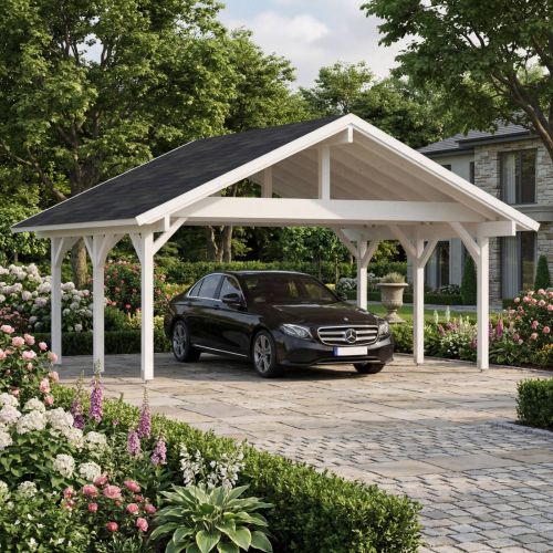 Robert 20.6m Heavy Duty Wooden Carport Gazebo
