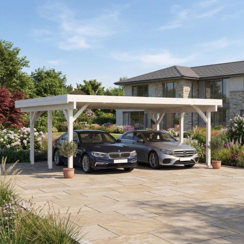Karl 20.6m Wooden Carport Pergola