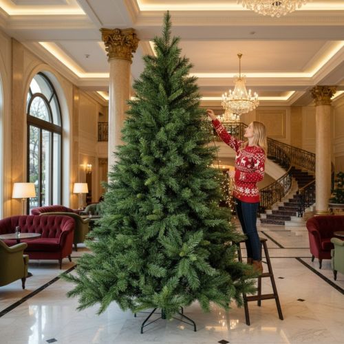 12ft (370cm) Big Green Kateson Fir Artificial Christmas Tree