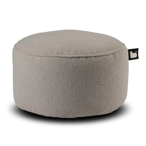 Extreme Lounging B Pouffe Teddy - Soft Grey