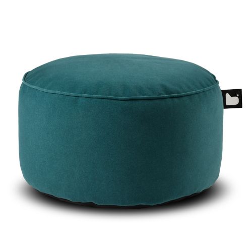 Extreme Lounging B Pouffe Brushed Suede - Teal