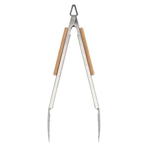 Stainless Steel & Ash Wood Catering Tongs