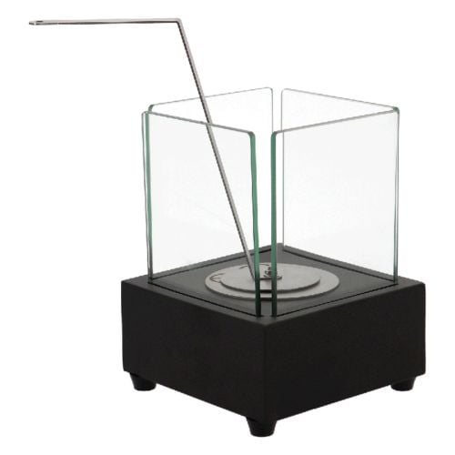 Black Table Fireplace on Bioethanol