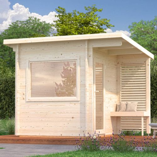 Sanna Deluxe 2.5m x 2.3m Wooden Sauna with 6KW Narvi Heater