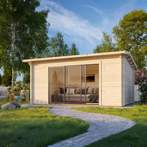 Ines 13.7sqm (2.5m x 5m) Slide Garden Room / Garden Office