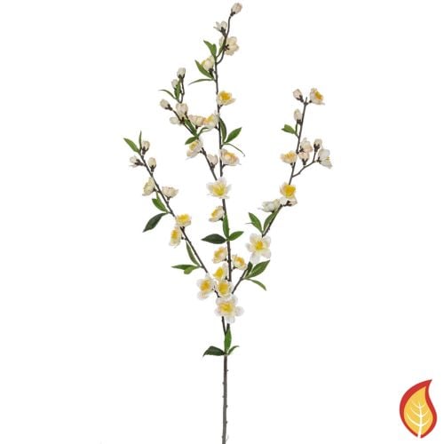 72cm (2.5ft) Cherry Blossom Foliage Flower - Cream (Fire Resistant)