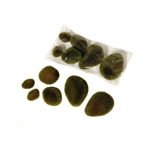 Mossy Stones - Bag of 6