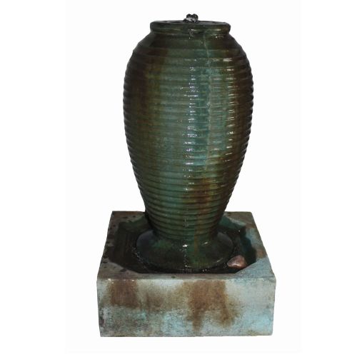 Small Ribbed Jar Fountain