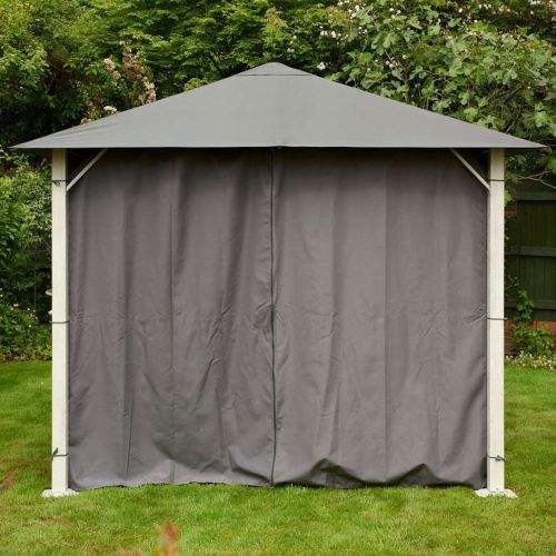 Replacement Curtains set for Vintage Gazebo 3 x 3m - Grey