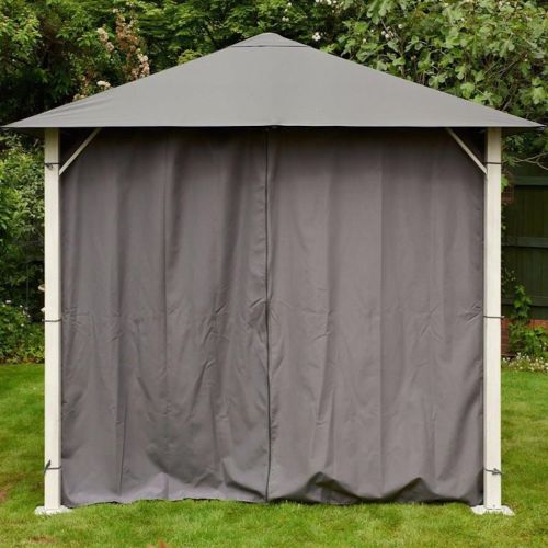 Replacement Curtains set for Vintage Gazebo 2.5m - Grey
