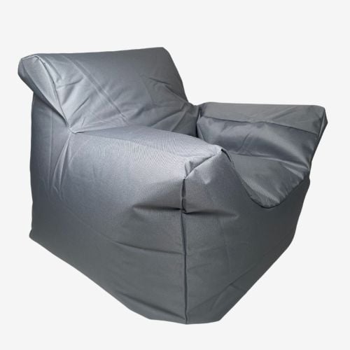 Funzee Kids Small Beanbag Chair - Grey