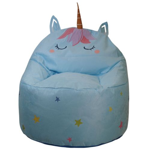 Unicorn Beanbag Chair - Blue 