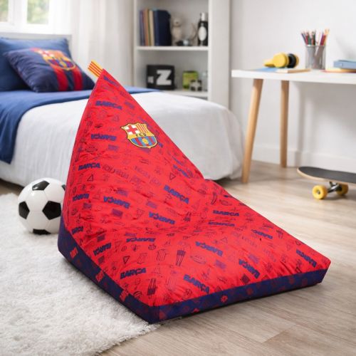 Kids FC Barcelona Triangle Beanbag