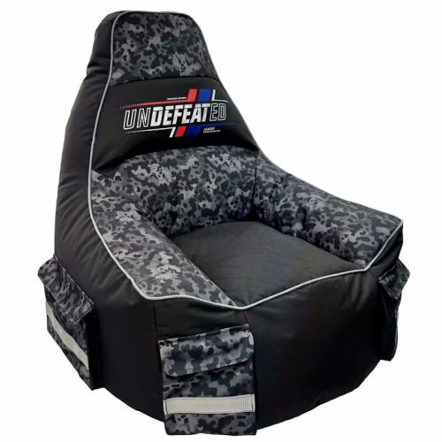 Grey Undefeated Large Gaming Chair Bean Bag
