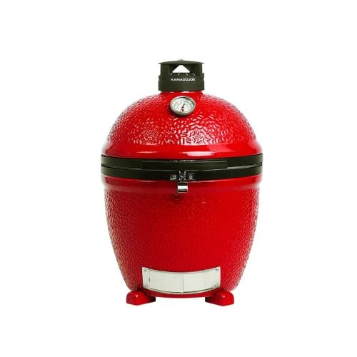 Kamado Joe Stand Alone Classic II BBQ in Red with Heat Deflector & Tools