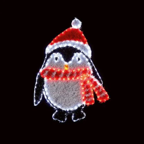 Penguin Tinsel Rope Light with 192 LEDs