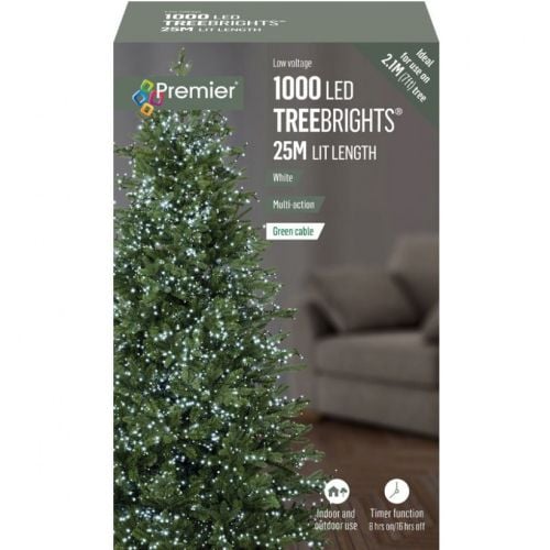 1000 LED Christmas Tree Lights - White