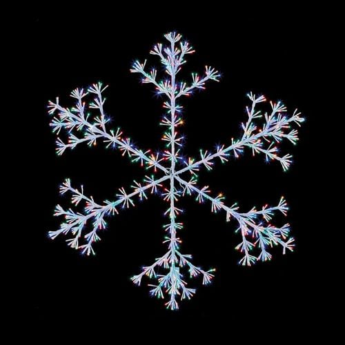 White Starburst Snowflake - 1080 LEDs