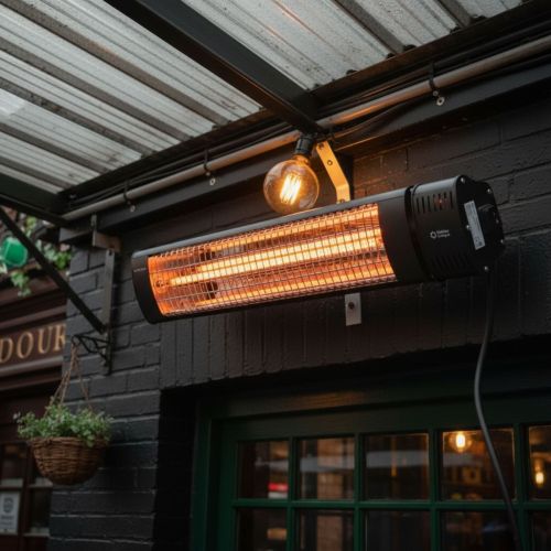 Outdoor Living Classic Infrared Heater IP65 Black – 2000 Watt
