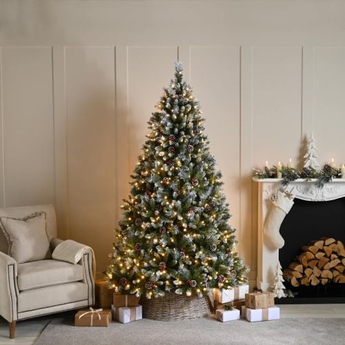 7ft (210cm) Pre-Lit River View Fir Artificial Christmas Tree