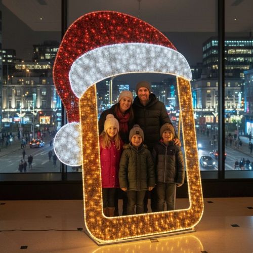 277cm Lit Hat Picture Frame Photo Opportunity