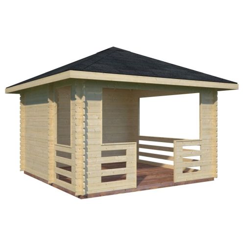 Julie 10.5m Heritage Gazebo with Floor and Roof Shingles