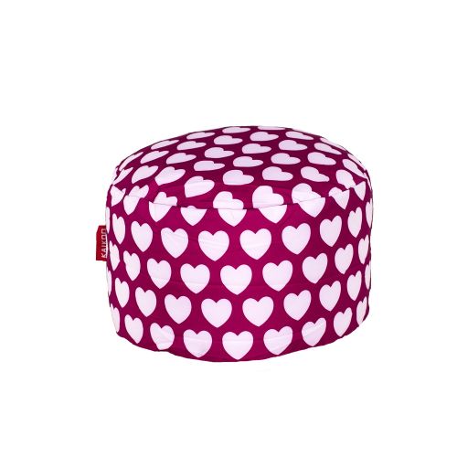 Pink Heart Print Stool