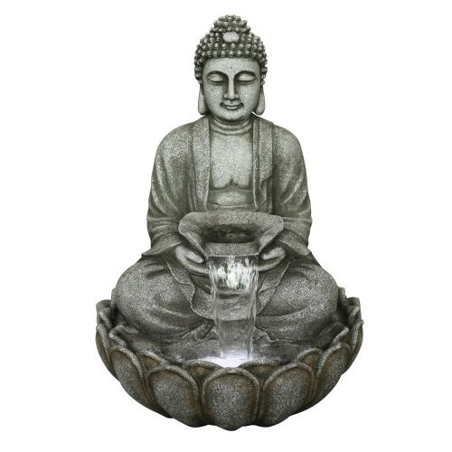 Grey Sitting Buddha