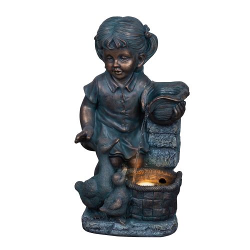 Solar Girl at Fountain