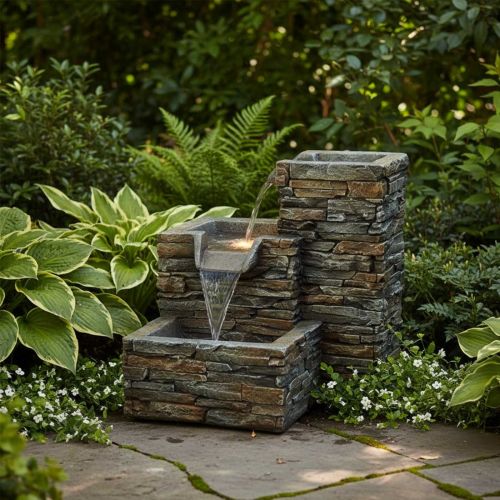 Stone Pouring Columns