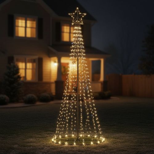 6ft (180cm) Maypole Tree with 560 Warm White LED Lights