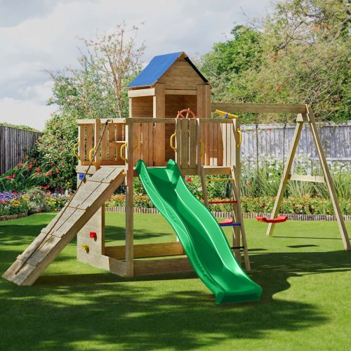 Little Glen Treehouse Activity Set with Green Slide