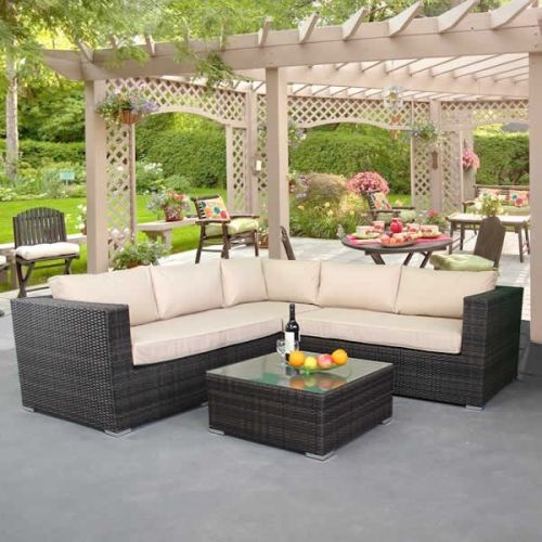 San Jose Rattan Garden Corner Sofa Set