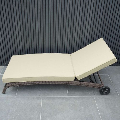 Sunlounger Cushion 73 x 190cm in Green from Outdoor Living