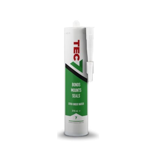 TEC 7 Silicone Glue Mount - White