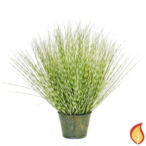 86cm Grass Zebra in Metal Pot (Fire Resistant)