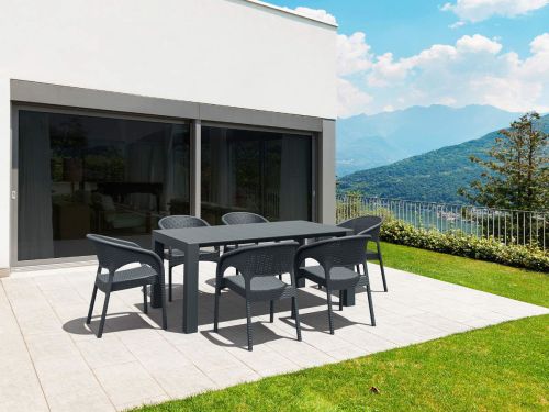 Vegas Panama 6 Seat Garden Furniture Set - Grey