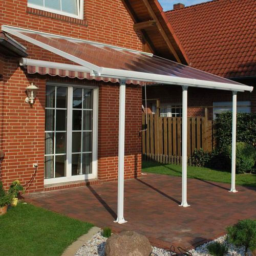 Feria Deep Patio Cover 4.25m x 3m - White Frame (Canopia by Palram)