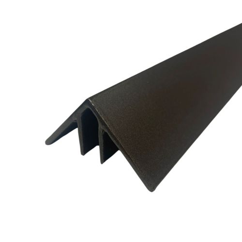 Duro-GardenWall Corner Profile - Chocolate Brown (3.2cm x 3.2cm x 300cm)
