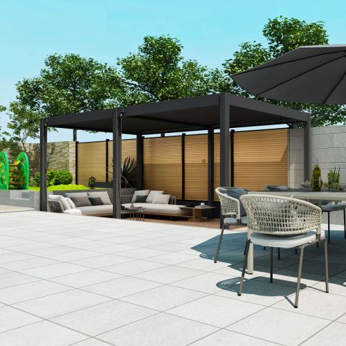 Zeus Bio-Climatic Pergola - Charcoal (3m x 6m)