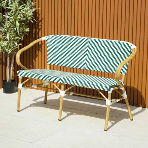 Cannes 2 Seater in Green and White