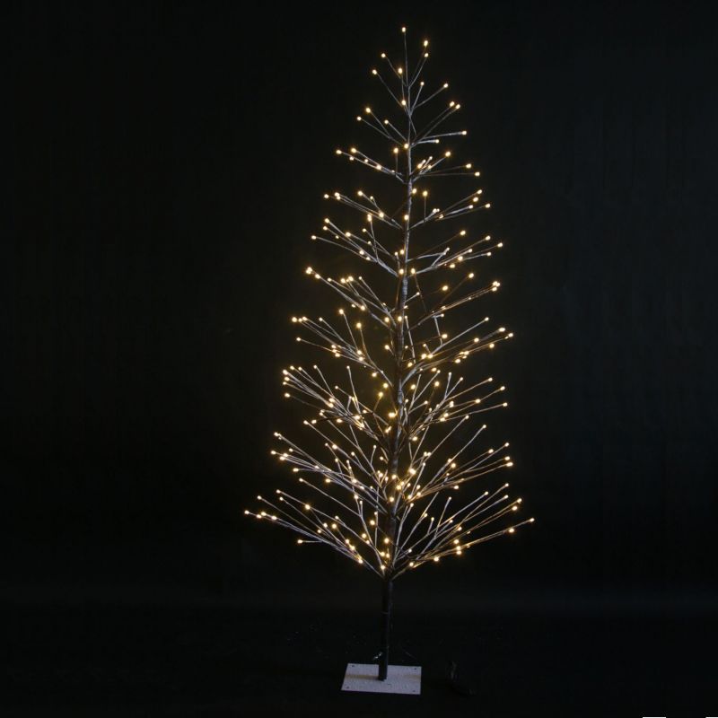 6ft (180cm) Brown Twig Tree with Warm White LEDs