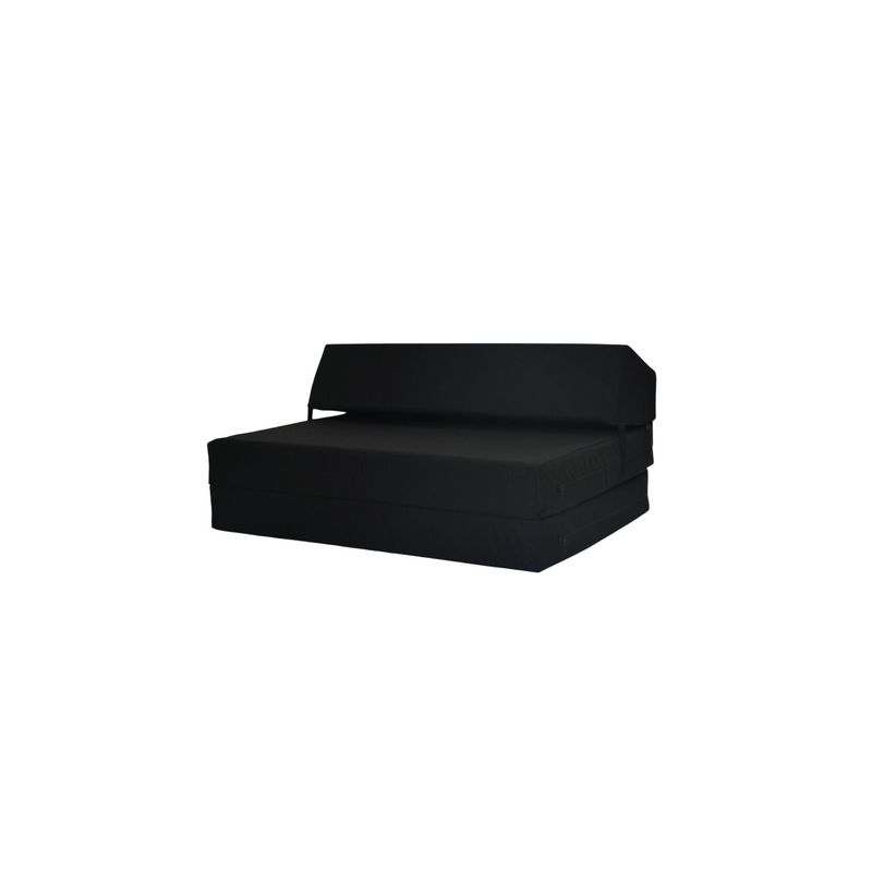 Double Chair Bed Black
