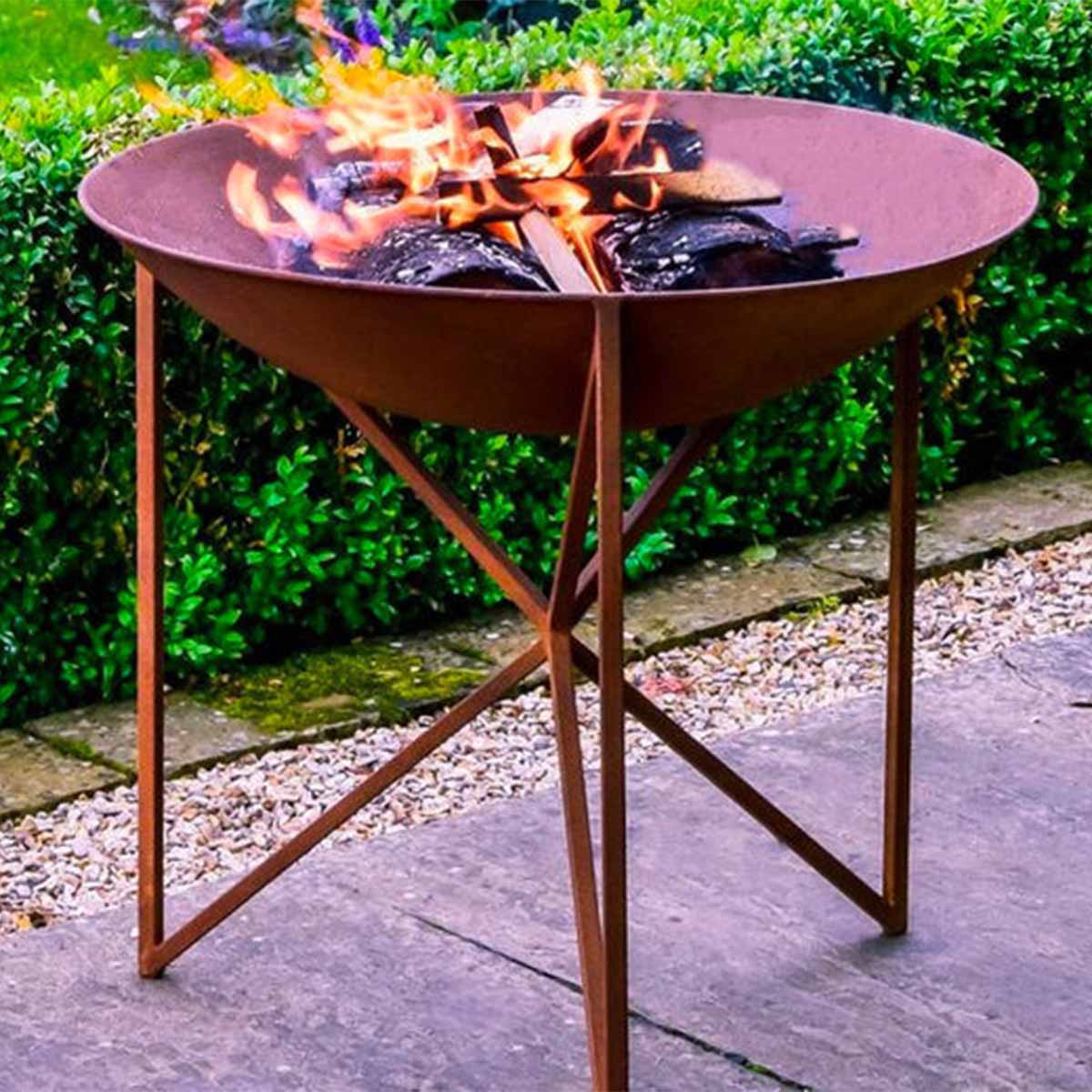 Eden 58cm Rust Iron Firebowl