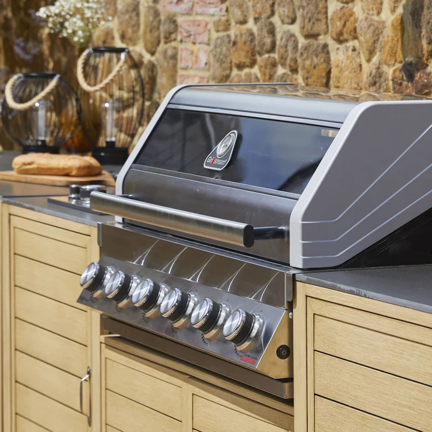 Grillstream Gourmet Built-In 6 Burner Hybrid BBQ with Ceramic Grill