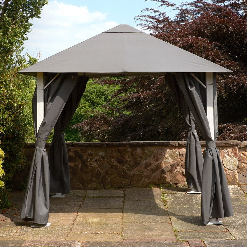 Vintage Metal Gazebo (4m x 3m) - Grey